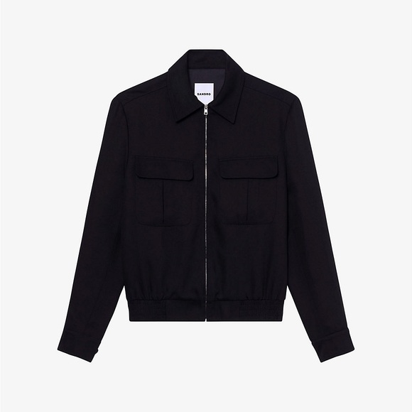 Sandro Other - Fifties zip-up woven jacket